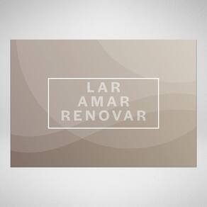 Tapete Porta Entrada Decorativo Antiderrapante 65X45 Renovar