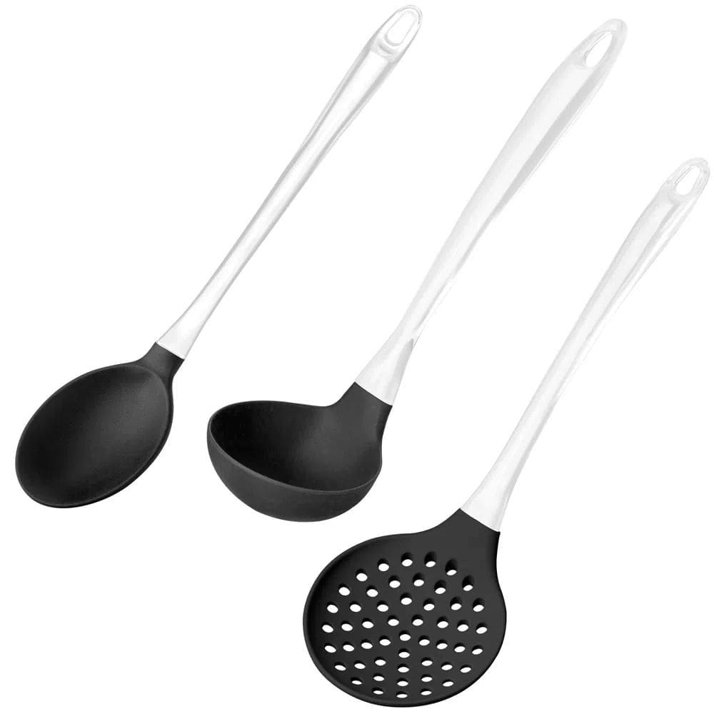 Kit Para Servir De Silicone Cabo Acrilico Preto Up Home UD032