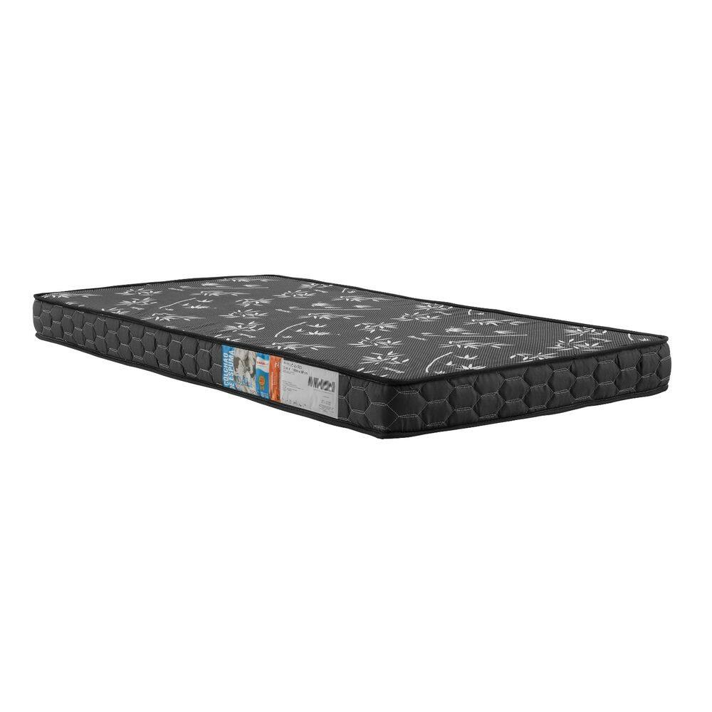 Colchão Solteiro Berlim 188x88x12cm Padrão 100% Espuma D23 Bordado