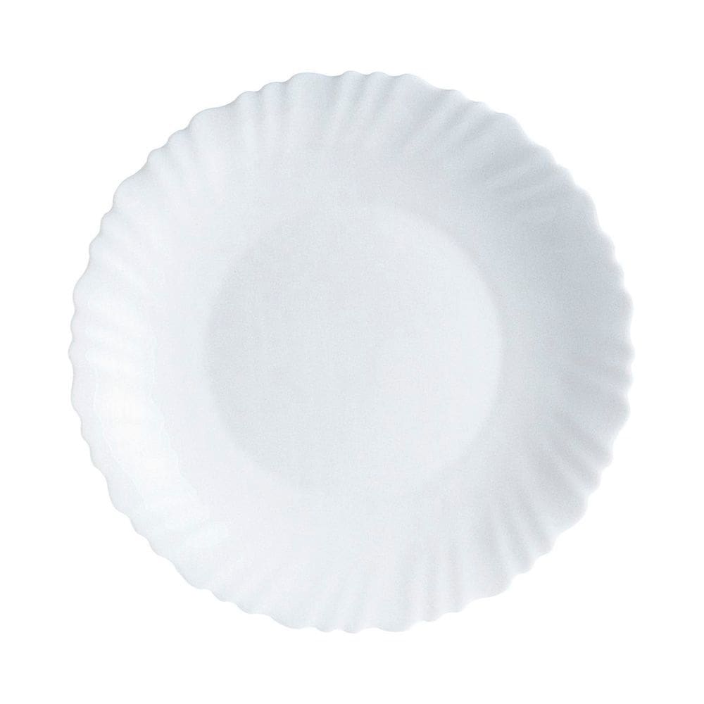 Prato Fundo Vidro Opalino Feston 23cm H4991 Luminarc