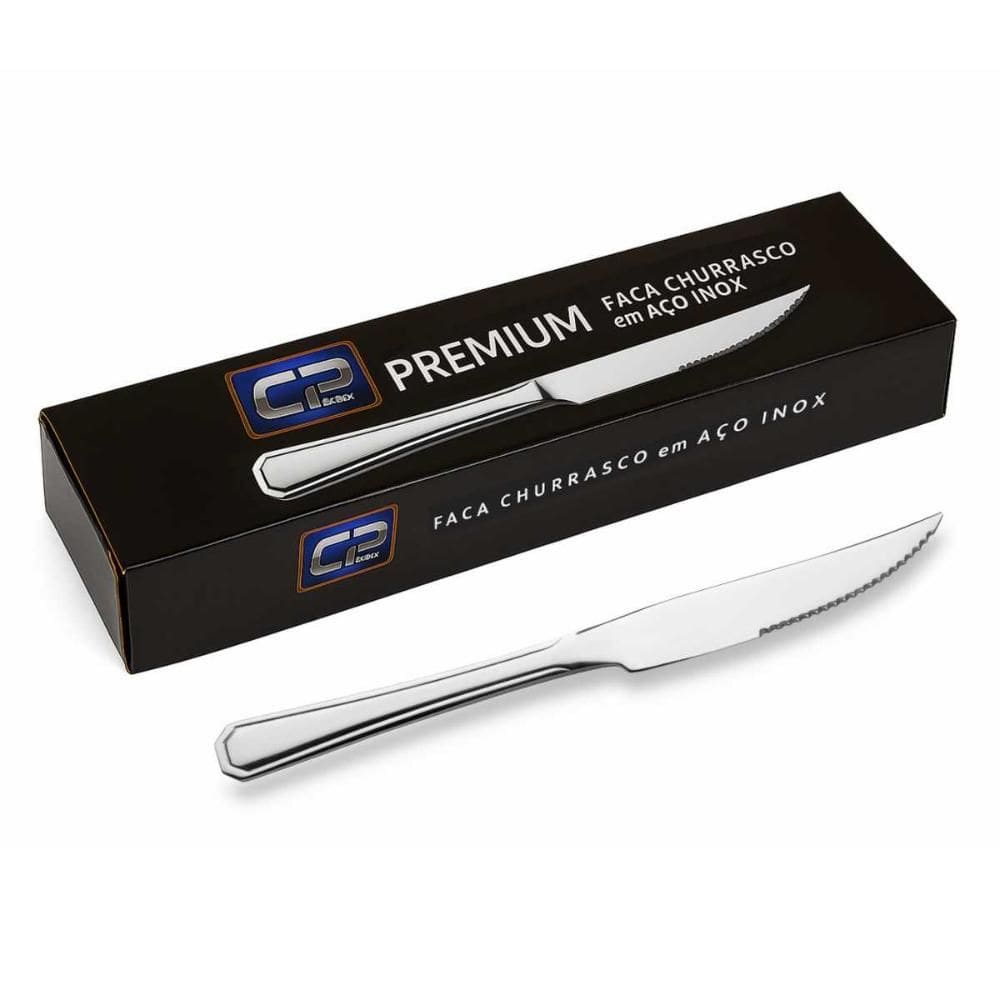Conjunto 12 Facas de Churrasco Inox Premium GP091 - GP Inox