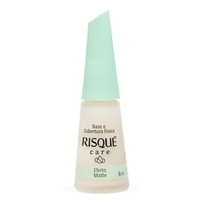 Base e Cobertura Fosca Risqué Care Efeito Matte 8ml