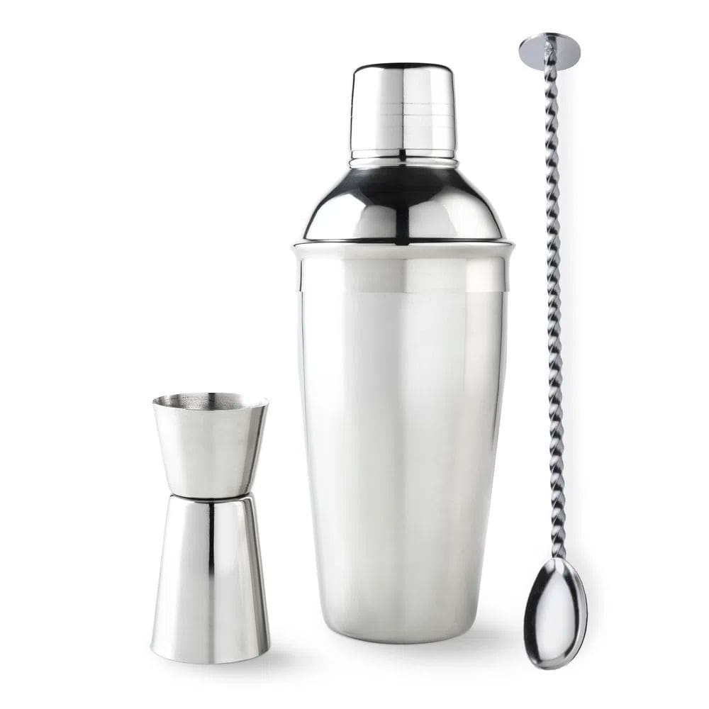Kit Coqueteleira 500ML Dosador e Colher Bailarina Up Home UD015