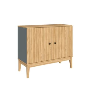 Buffet Aparador com 2 Portas Mel Petroleo MDP 90X38X77cm MB