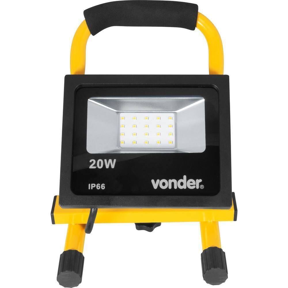 Lanterna Refletora Com Suporte 20 W Vonder