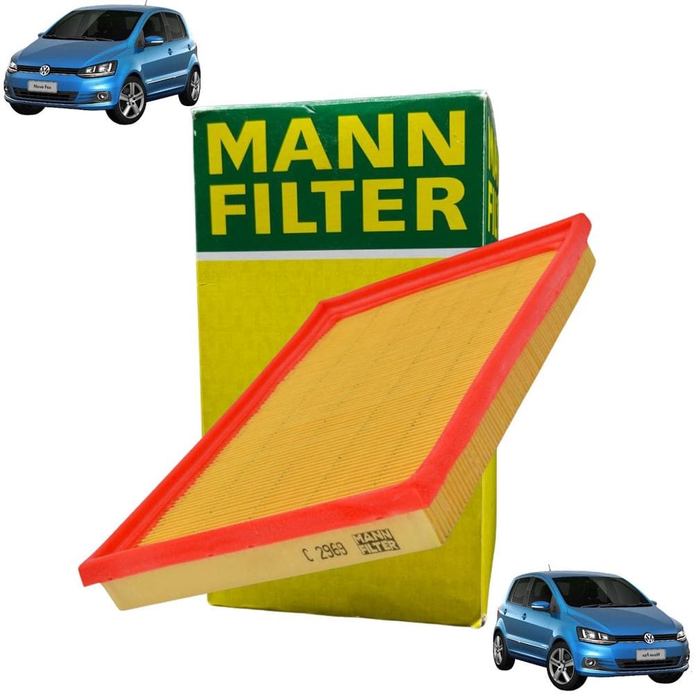 C 2969 - Filtro De Ar - Fox 2003 A 2015 / Gol 2005 A 2021 / Voyage 2008 A 2015 - Mann Filter