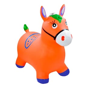 Brinquedo Cavalinho Upa Upa Criança Até 50kg Cor Marrom