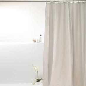 Cortina Para Box Banheiro PVC Antimofo 198x180cm - Lisa Branca