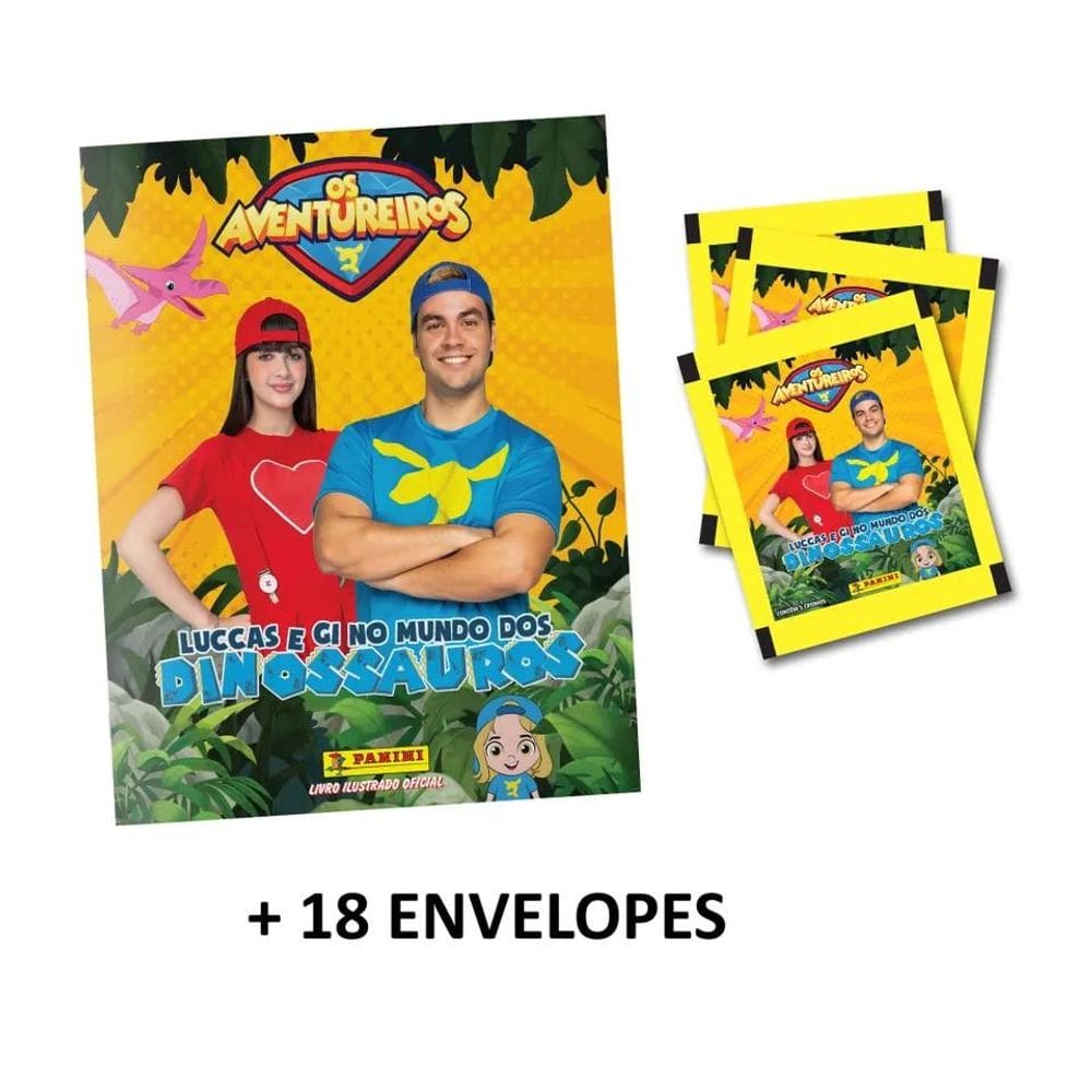 LUCCAS NETO - Álbum Capa Cartão + 18 Envelopes