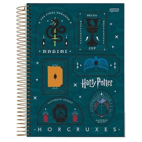 Caderno Espiral Universitário 10 Matérias 200f Harry Potter Hogwarts Jandaia Estampa 8