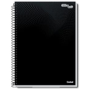 Caderno Espiral Universitário A4 10 Matérias 160 Folhas Essenciale Credeal Preto