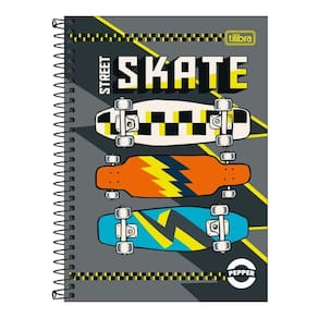 Caderno Espiral Capa Dura Pequeno 1/4 Pepper 80 Folhas Tilibra Estampa 4