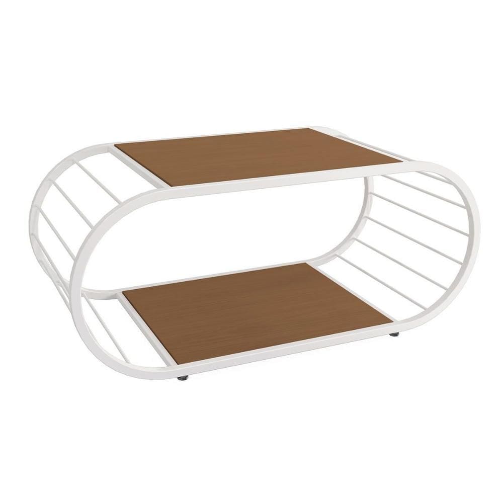 Mesa Centro Sala LI039 Canela/Branco - Kappesberg
