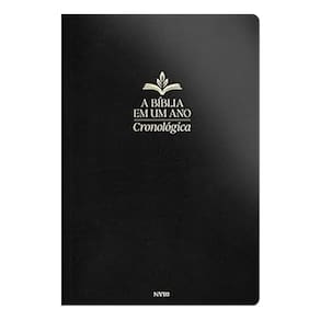 302.203 - Biblia Nvi em Um Ano Cronologica Capa Luxo Preta