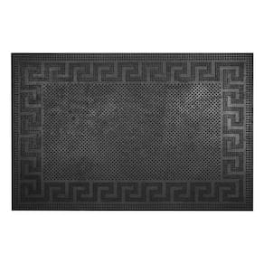 Capacho De Borracha Antiderrapante Ecco 21 Preto 0,40x0,60m