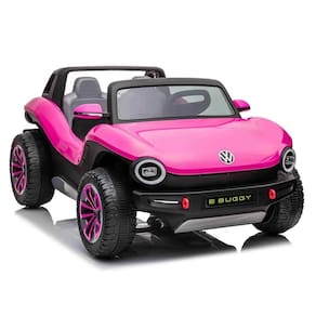 Carro Eletrico Infantil E-Buggy Volkswagen 2 Lugares 12V Rosa - Belfix