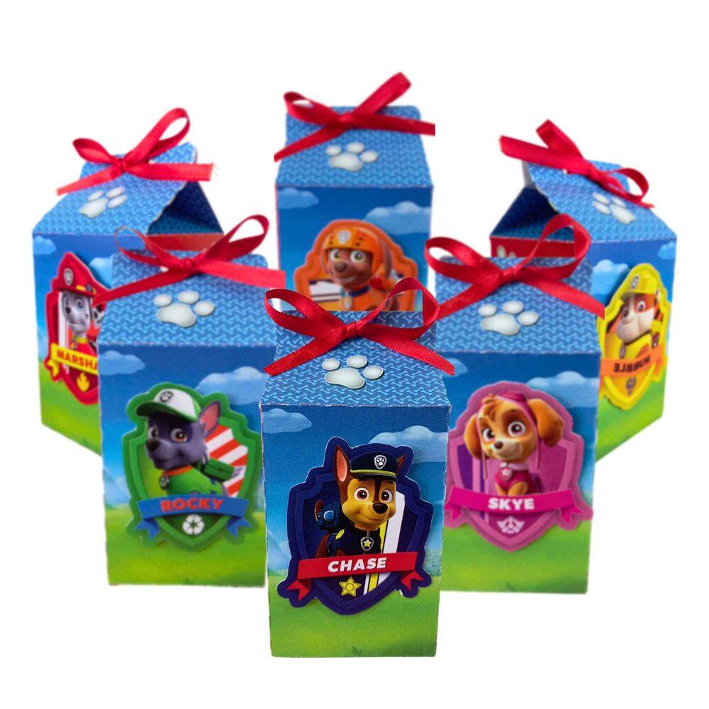 20 Caixinhas 3D Patrulha Canina Lembrancinhas Personalizadas