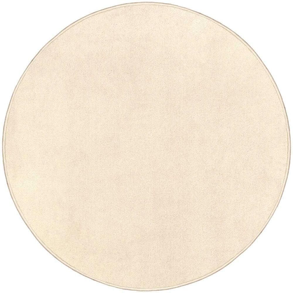 Tapete Sala Macio Ecletik Off-white 1,90m Redondo São Carlos