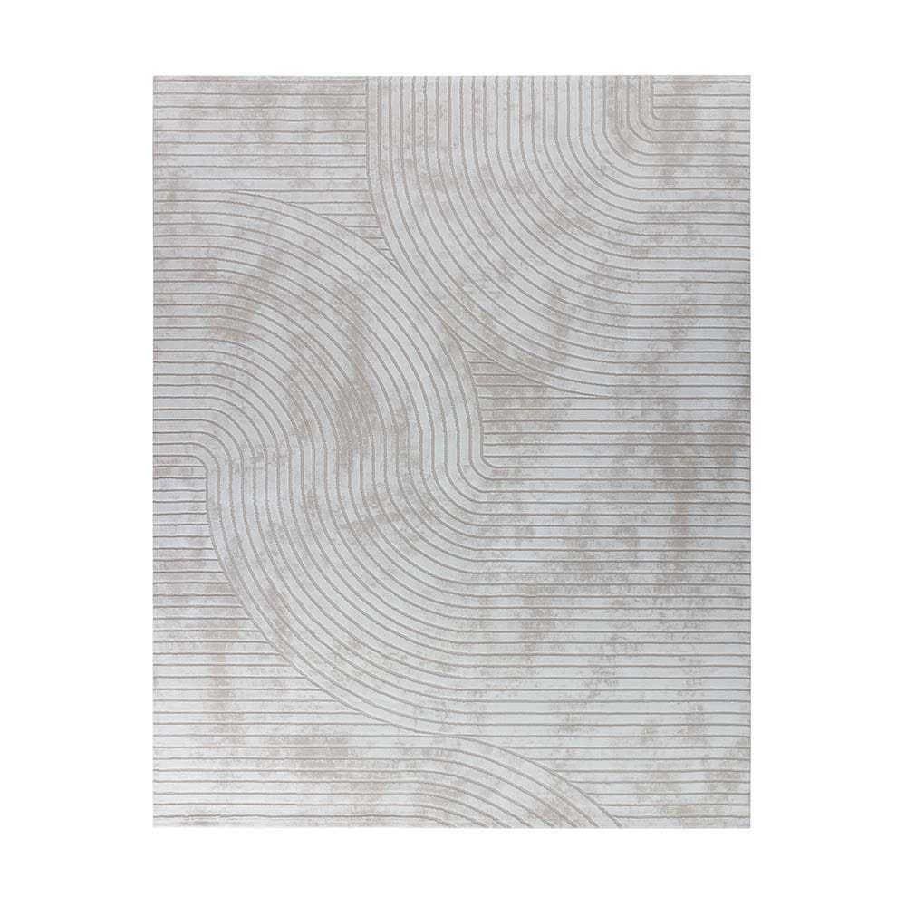 Tapete Para Sala Sofisticato 01 Off White-cinza 2,50x3,00m