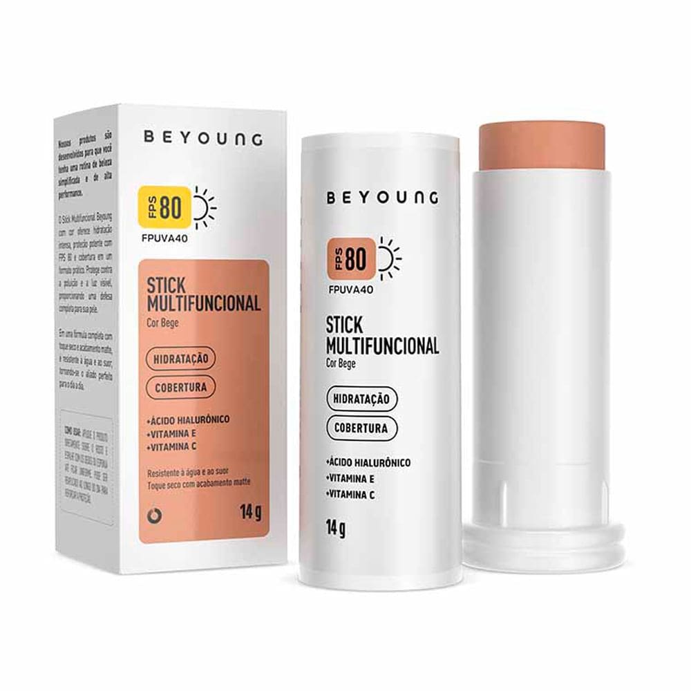 Beyoung Stick Multifuncional FPS 80 Cor Bege 14g
