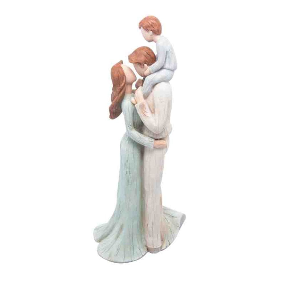 Figura Decorativa Família de Resina Wolff