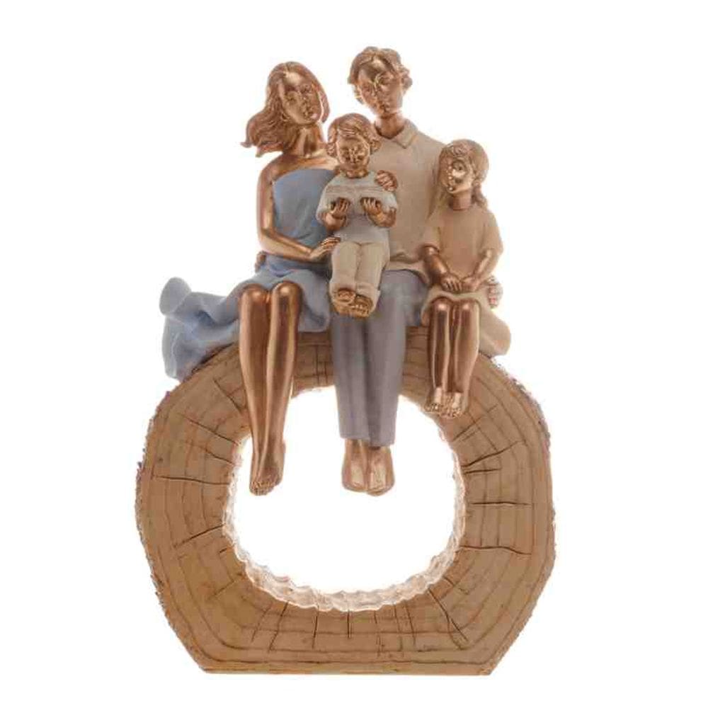 Figura Decorativa de Resina Família Wolff