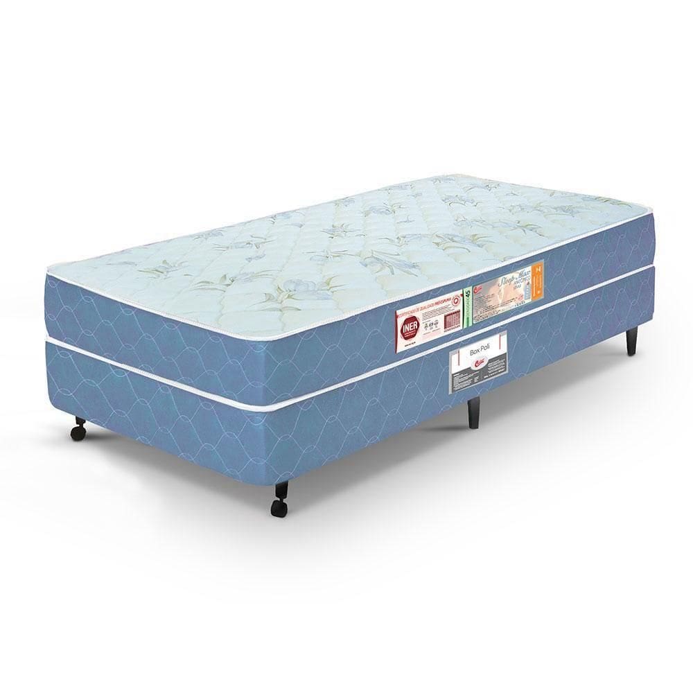Cama Box Solteiro Castor Sleep Max D45 88x188x52 + Box Castor