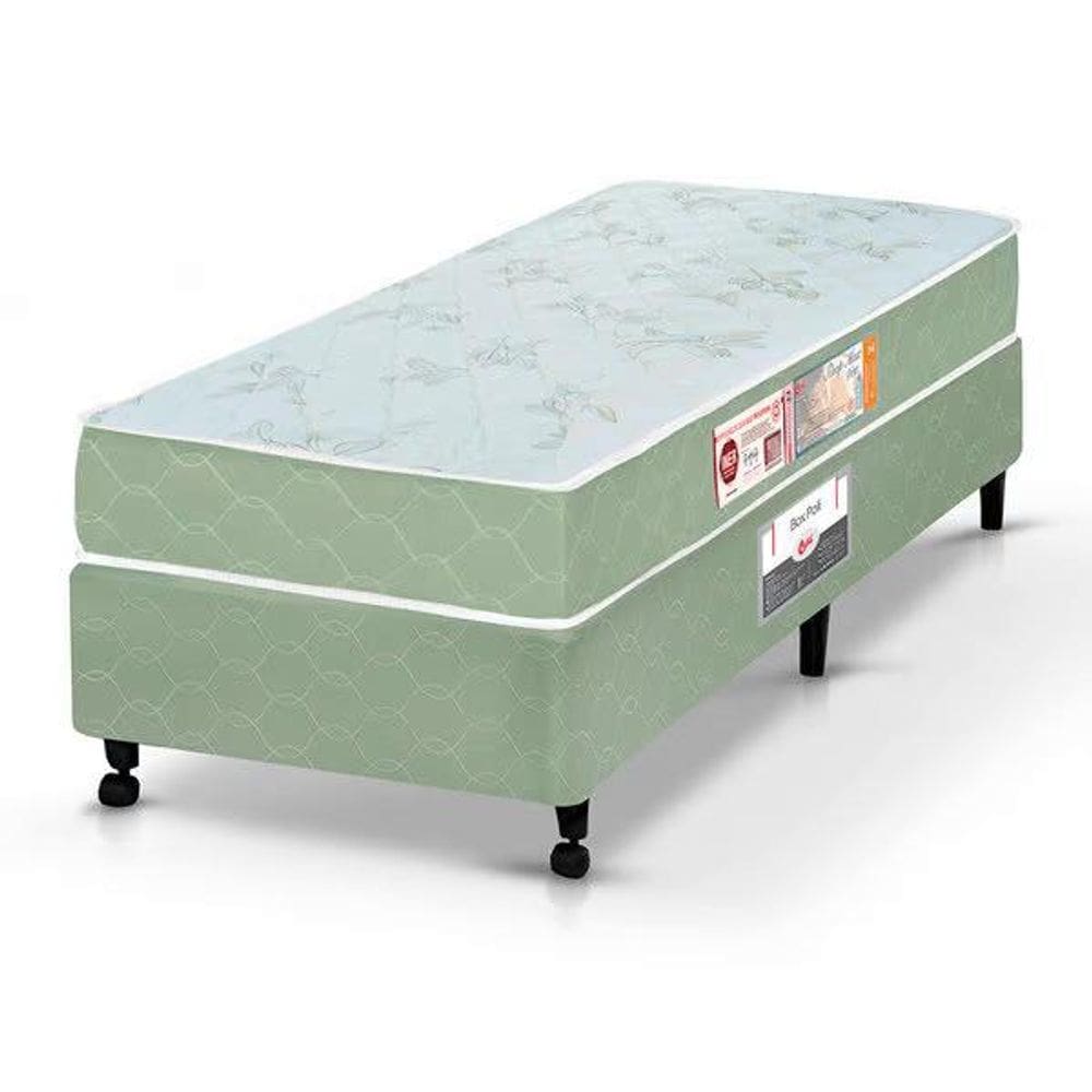 Cama Box Solteiro Castor Sleep Max D33 88x188x52 + Box Castor