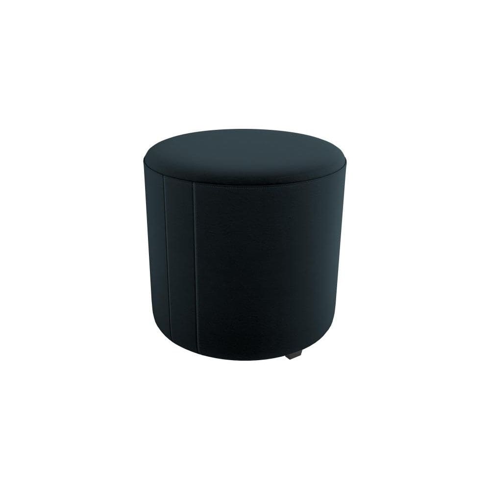 Puff Banqueta Redondo Copenhage Preto Matrix