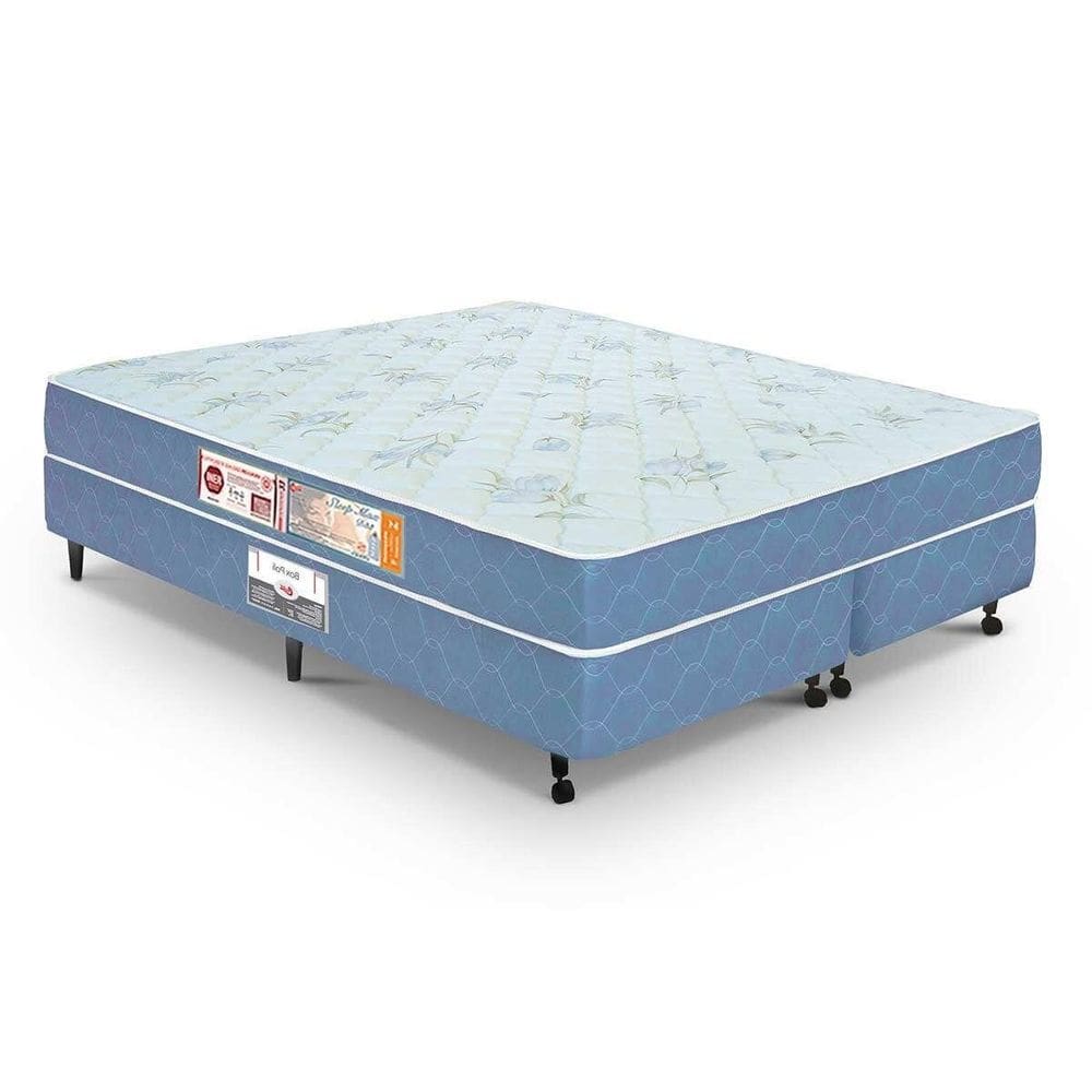 Cama Box Queen Castor Sleep Max D45 158x198x52 + Box Castor