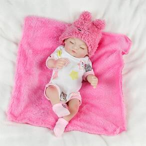 Boneca Bebê Reborn Laura Baby Lily 10" - Shiny Toys