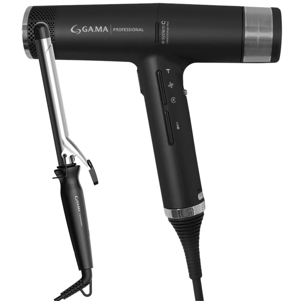 Kit Secador iQ3 Black e Modelador Salon Curl 25mm