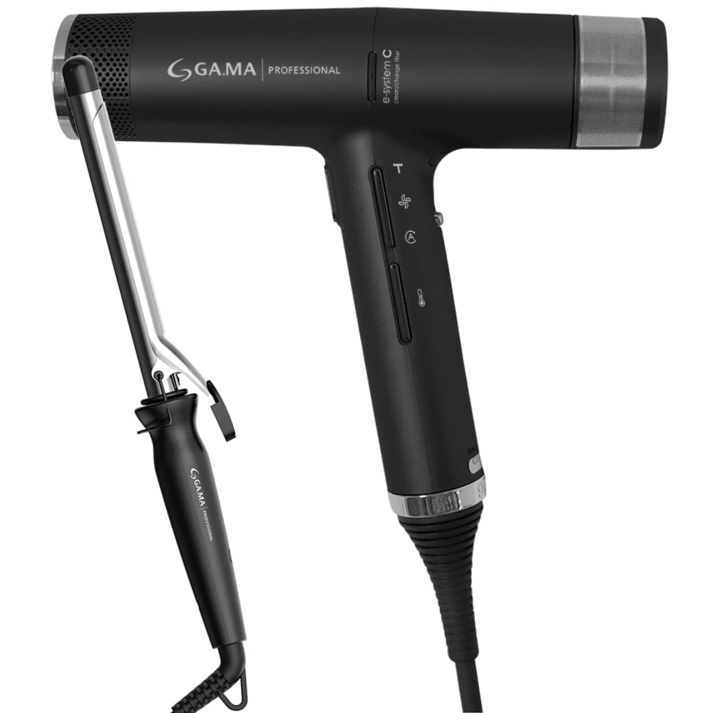 Kit Secador iQ3 Black e Modelador Salon Curl 19mm