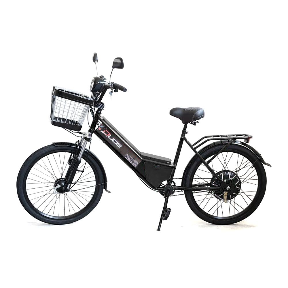 Bicicleta Elétrica - Aro 24 - New Confort 800w - Preta - Duos Bikes