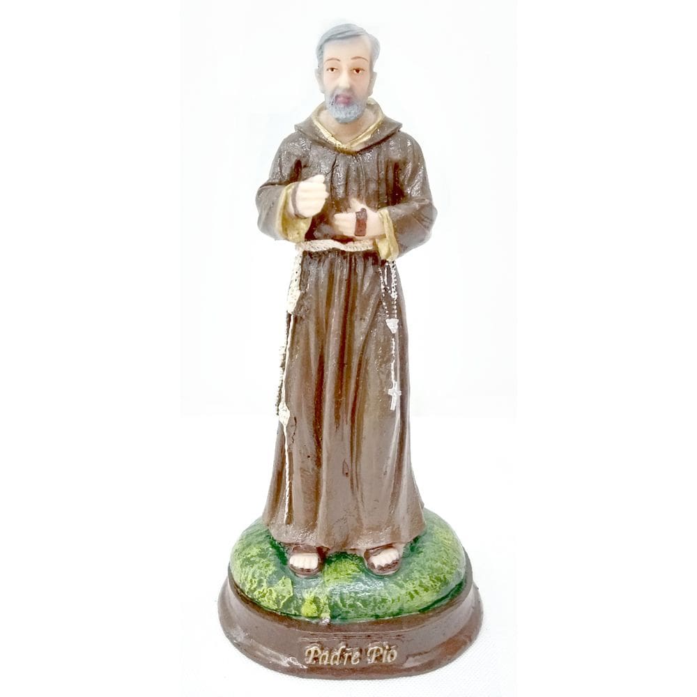 Imagem De São Padre Pio 15 Cm Resina