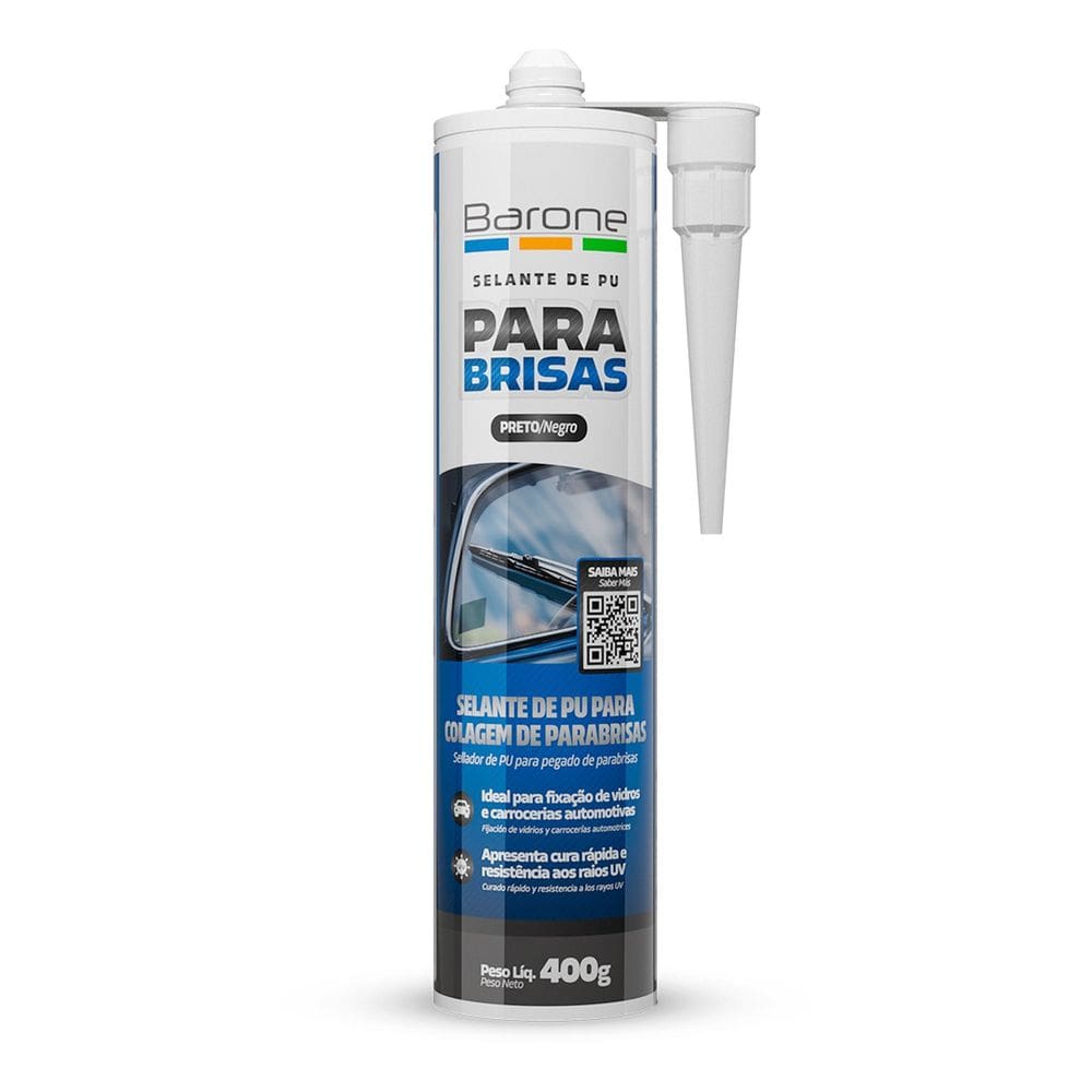 Selante Adesivo para Colagem de Para-brisas Tubo 400g Barone