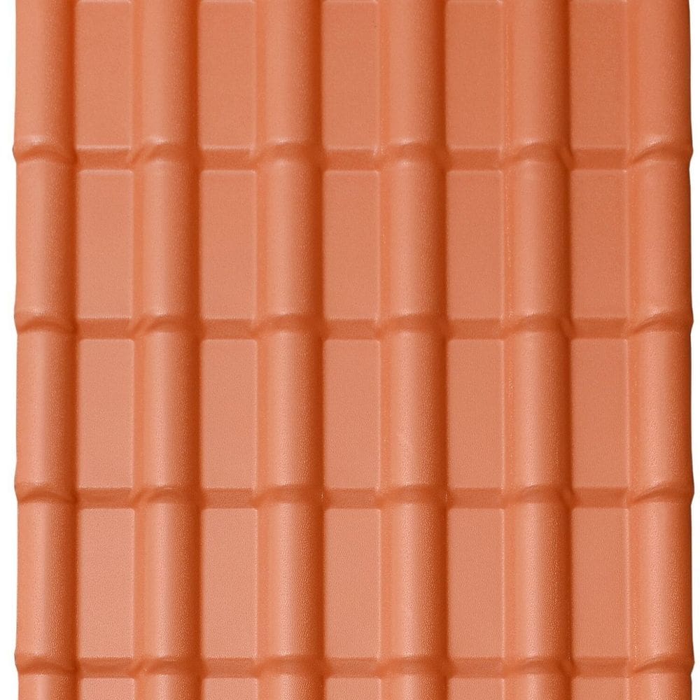 Telha Pvc Plan 242cm X 88cm 6 Ondas Lux Telhas Terracota