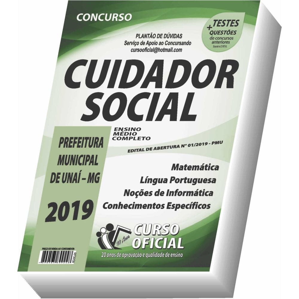 Apostila Prefeitura De Unaí - Cuidador Social