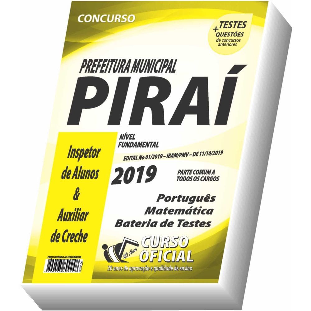 Apostila Piraí - Inspetor De Alunos E Auxiliar De Creche
