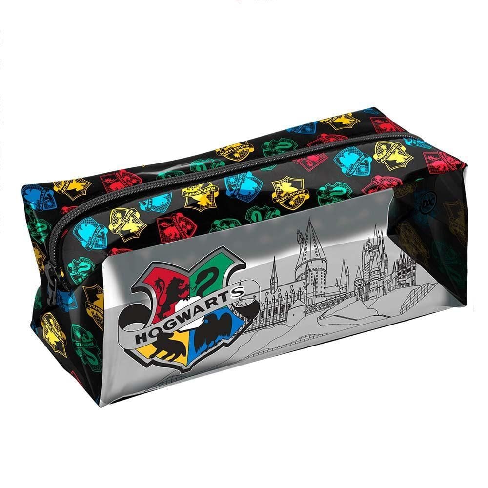 Estojo Escolar Harry Potter Grande Faculdade Zíper Multiuso