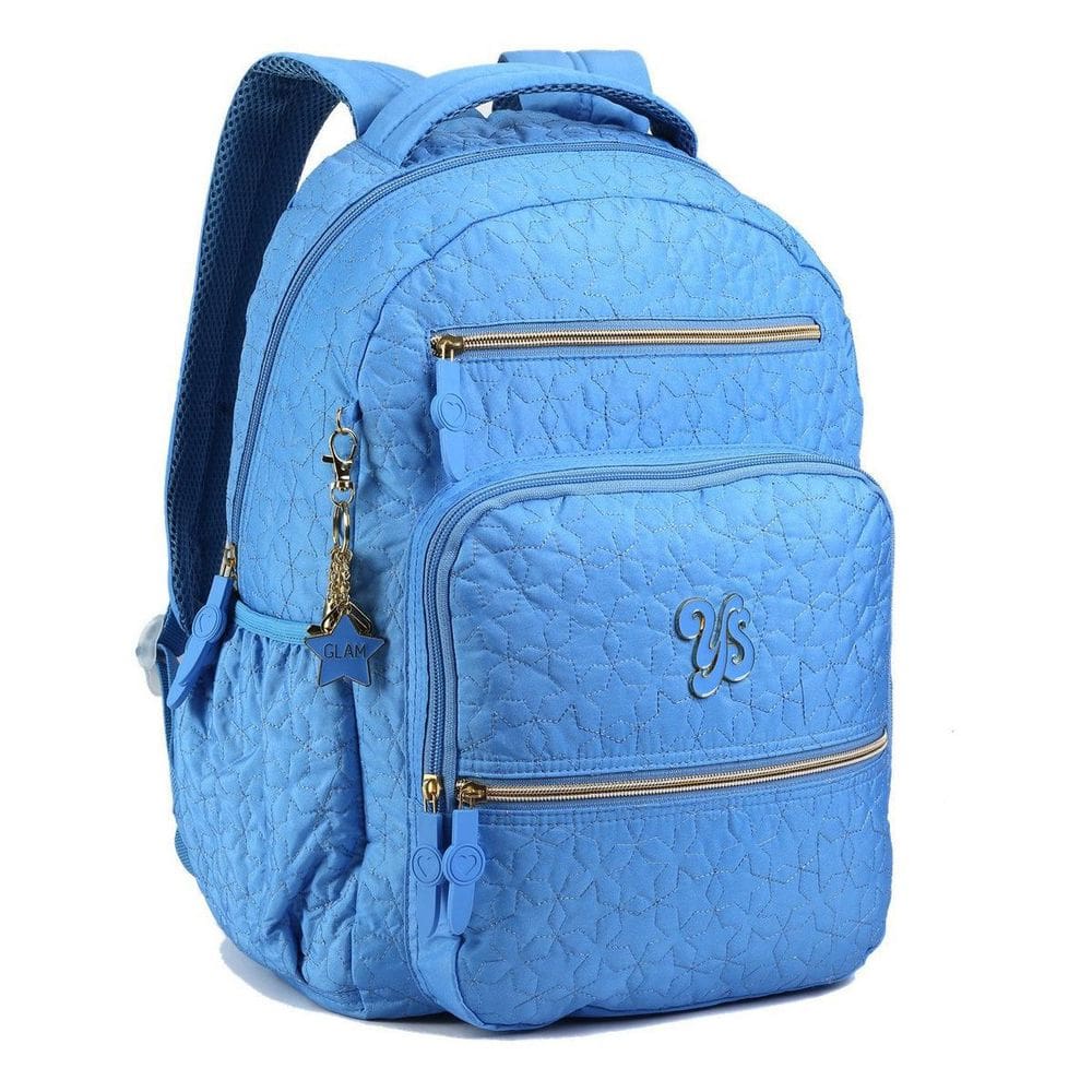 Mochila Escolar Juvenil Fashion Azul