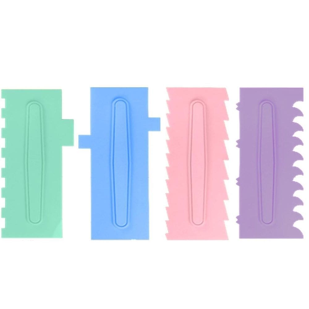 Kit 4 Espátulas Candy Colors Números 4 5 6 7