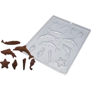 Kit Simples 5 Formas Chocolate Fundo do Mar 9293