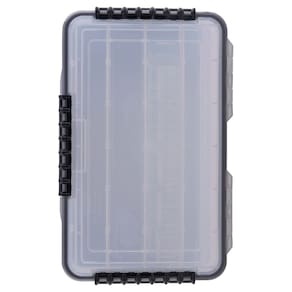 Tackle Box Plano Waterproof 3700 Stowaway 14x9x5cm transparente/vermelho