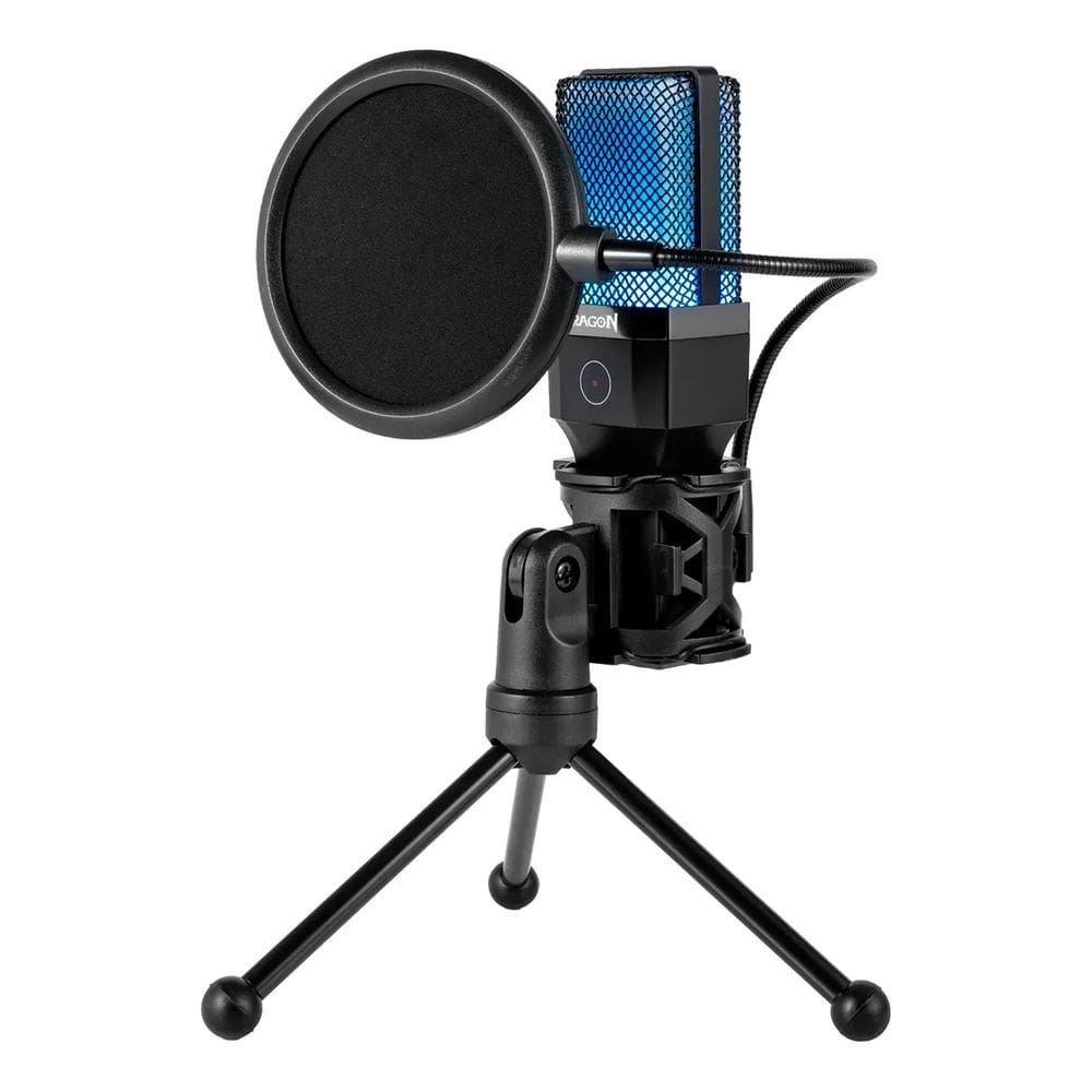 Microfone Redragon Ande GM212 LED - Preto