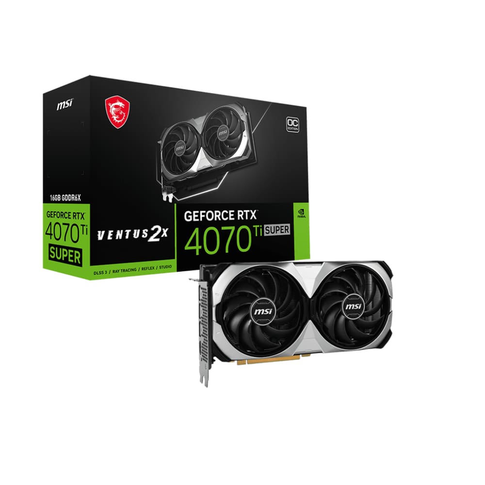 Placa de Vídeo MSI GeForce Ventus 3X OC RTX-4070 12GB GDDR6X