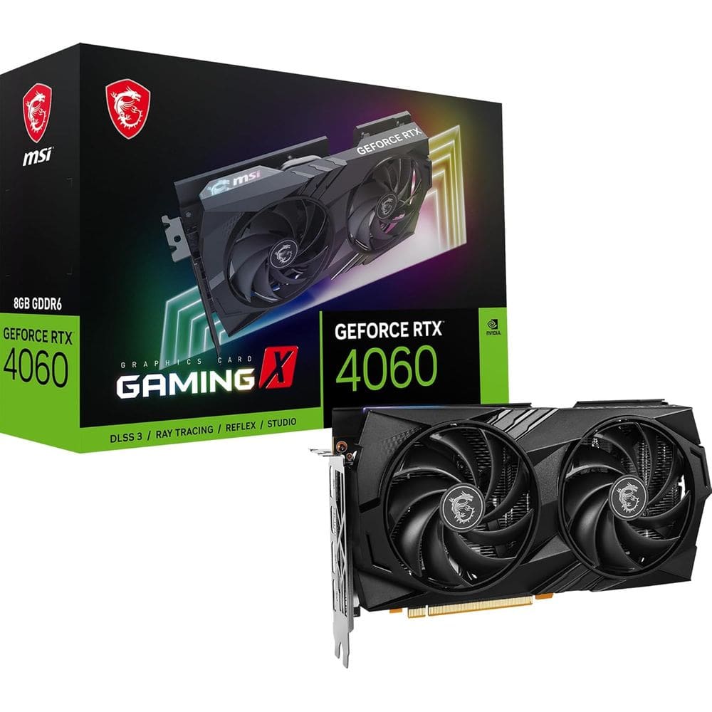 Placa d Vídeo MSI Gaming X NVIDIA GeForce RTX 4060 8GB GDDR6