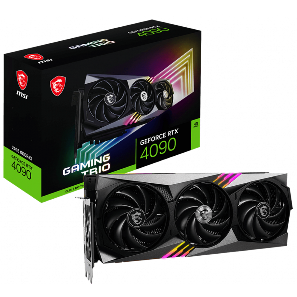 Placa de Video MSI GeForce RTX 4090 Gaming Trio 24GB GDDR6X