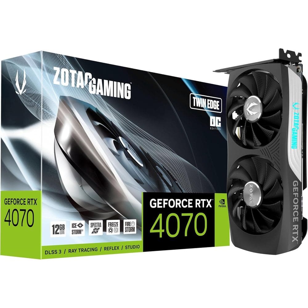 Placa de Vídeo Zotac Edge NVIDIA GeForce RTX 4070 12GB DDR6