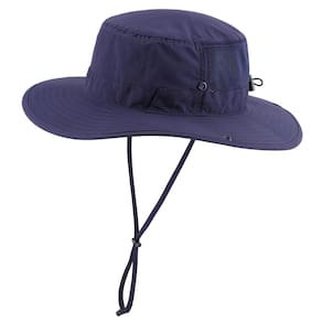 Chapéu masculino Sun Hat Connectyle UPF 50+ de aba larga azul marinho